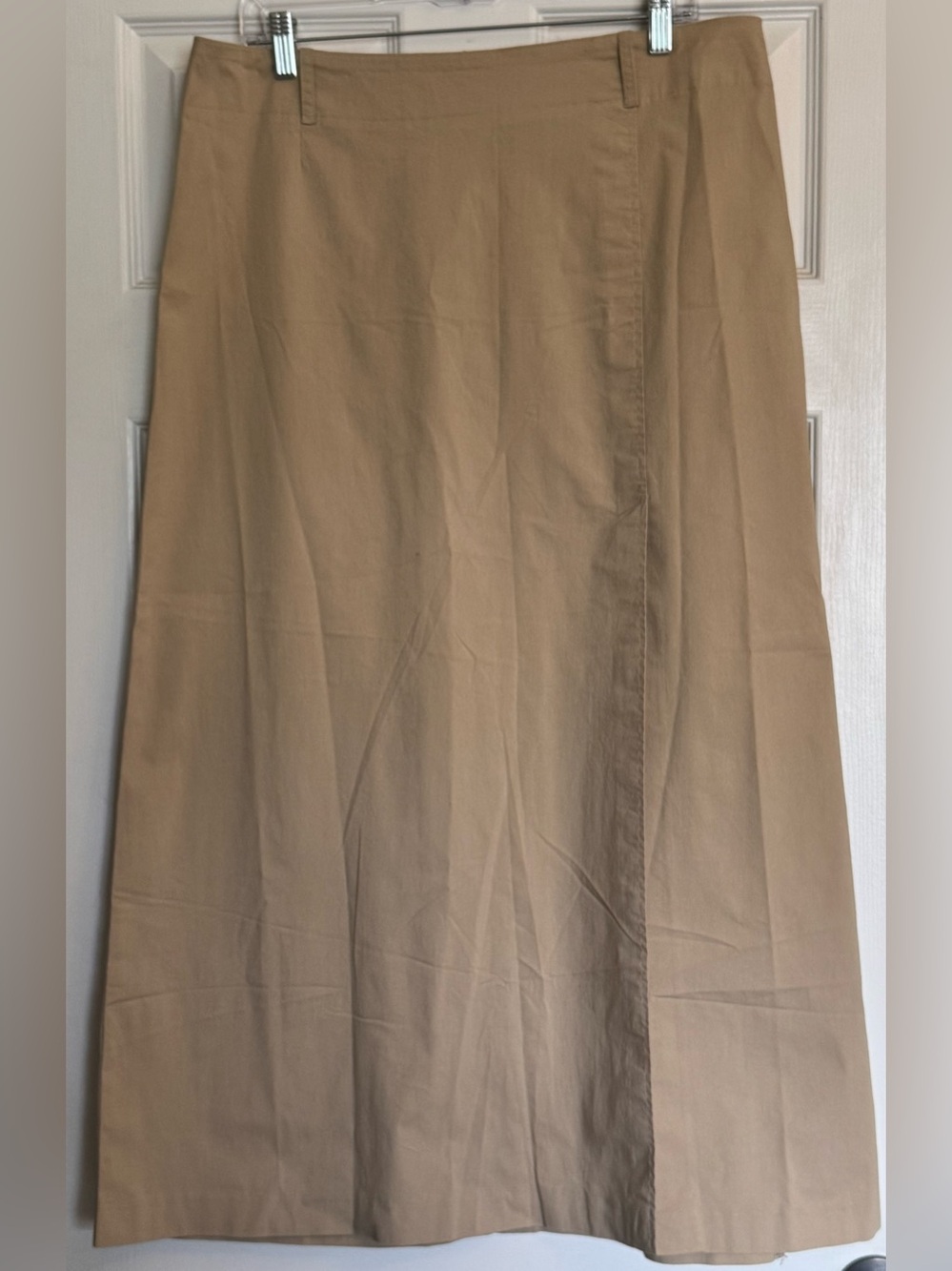 New York and Company Beige Women's A-Line Stretch Maxi Skirt